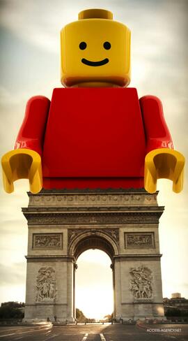 Arc de Triomphe, eigenlijk is het gewoon Lego